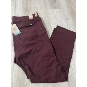 PrAna Stretch Zion II Slim Pants Men's 42/32 Cacao..